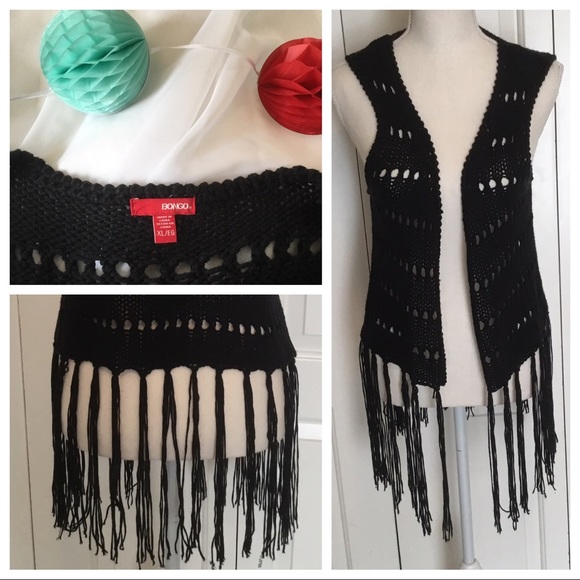 Bongo Knit Fringe Vest - Picture 7 of 8
